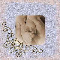 Rhylan's Feet in Nana's Hands