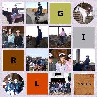 Horseback riding with GirlScouts