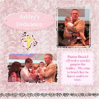 Ashley's Dedication Day