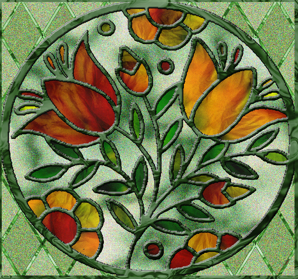 Stained Glass Flowers Digital Scrapbooking At Scrapbook Flair
