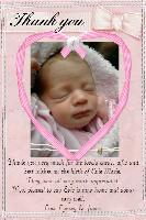 Evie's Thank you cards