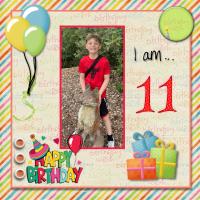 DYLAN BIRTHDAY AGE 11