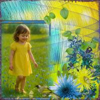 Colour Combo. Yellow, green and blue.